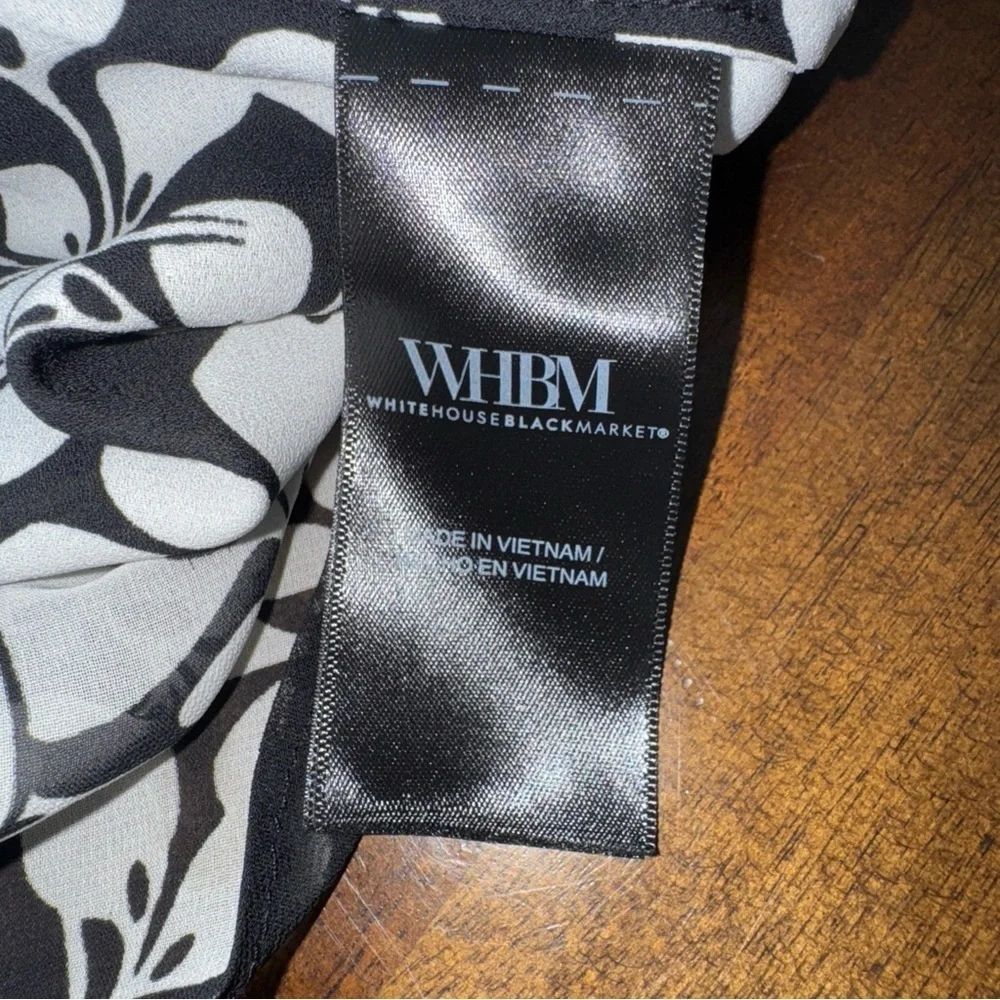 White House Black Market Floral Layered Sleeveless V-neck Mini Dress 00 - Picture 12 of 16
